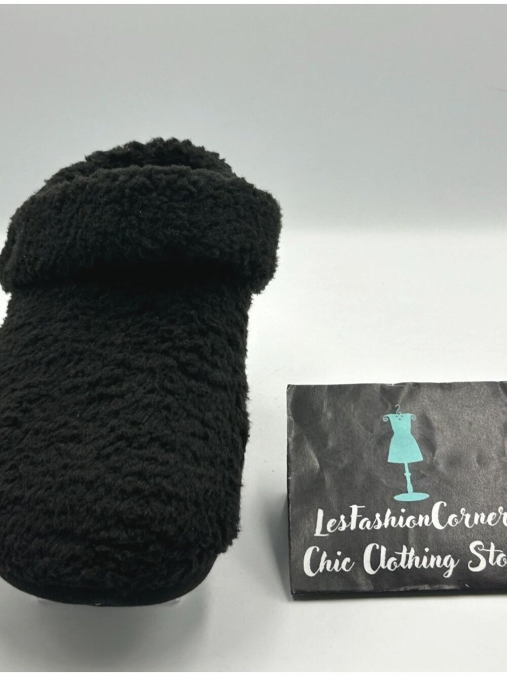 NWT Crocs Men's Classic Black Fleece Cozzzy Fuzzy Slippers Size 8 3290 - Picture 12 of 15